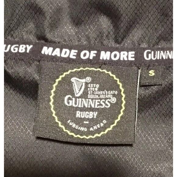 Guinness Rugby Men's Sm 1/4 Zip Windbreaker Irish Heritage Beer St Patrick's Day - Picture 5 of 7